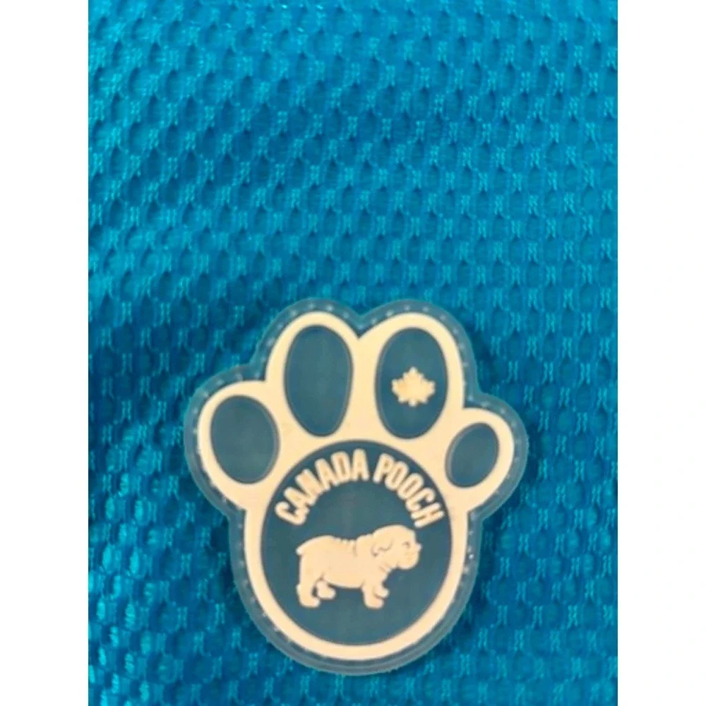 Canada Pooch Chill Seeker Cooling Vest Dog Size 18 Blue Evaporative Mesh‎